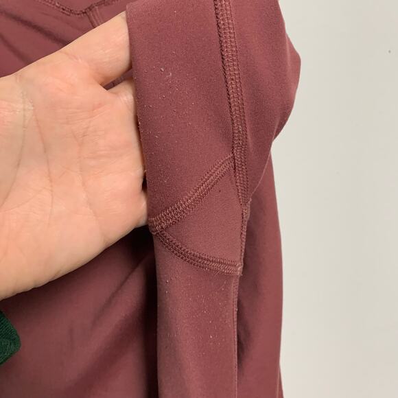 girlfriend collective Recyclable Mauve Pink Full Length Leggings Size Large - Picture 3 of 6